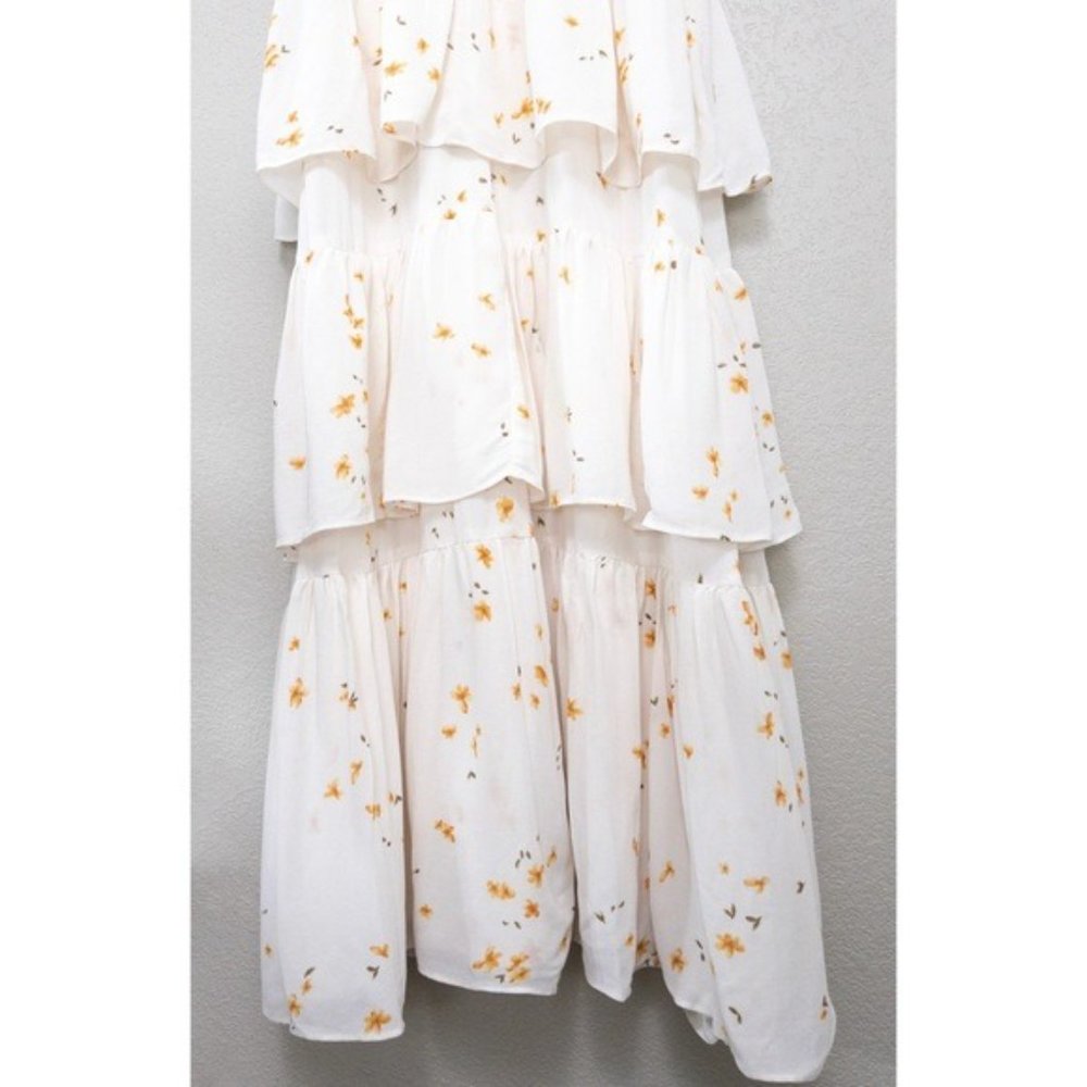 NWT Reformation Foxglove Tiered Ruffle Maxi Dress 2 Opium Floral Georgette - Picture 10 of 11